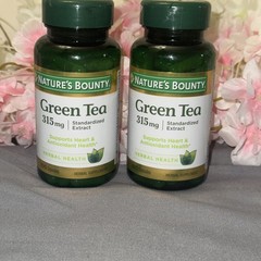 2 Nature’s Bounty Green Tea Capsules – 315 mg – 100 Count Antioxidant 3/27