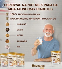 4 Tin Hevisure Gold Diabetic Milk Stabilize Blood Sugar Plant-Based 400g