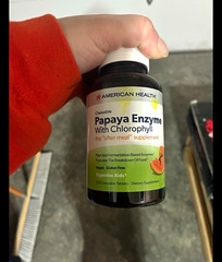 American Health Papaya Enzyme + Chlorophyll Digestive Support 250 Chew Tabs