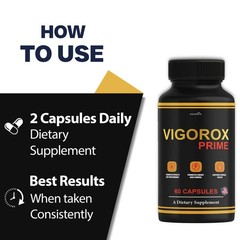 (6 Pack) Vigorox Prime Max Performance Supplement, VigoroxPrime Capsules