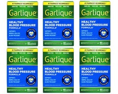 Garlique Garlic Extract Blood Pressure Formula 60 Caplets 6 Pack