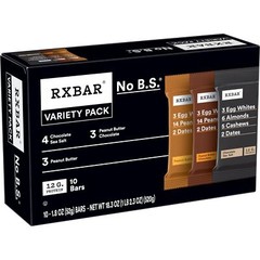 RXBAR Protein Bars Protein Snacks Snack Bars Variety Pack 18.3oz Box 10 Bars
