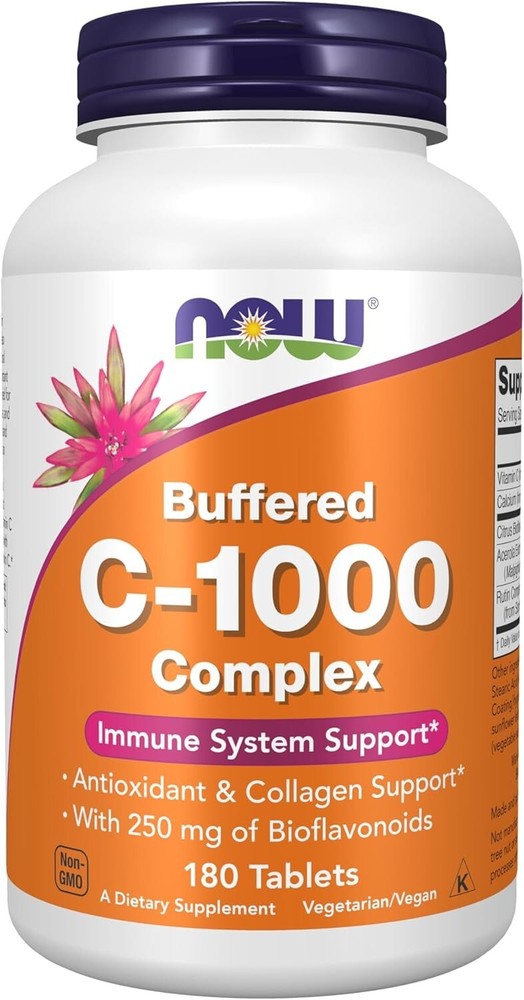 Now Foods Buffered C-1000 Complex 180 Tablets