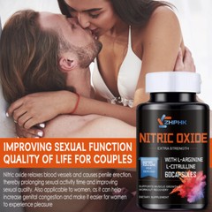 180 Nitric Oxide Booster Supplement w/ L-Arginine Premium Workout Muscle Capsule