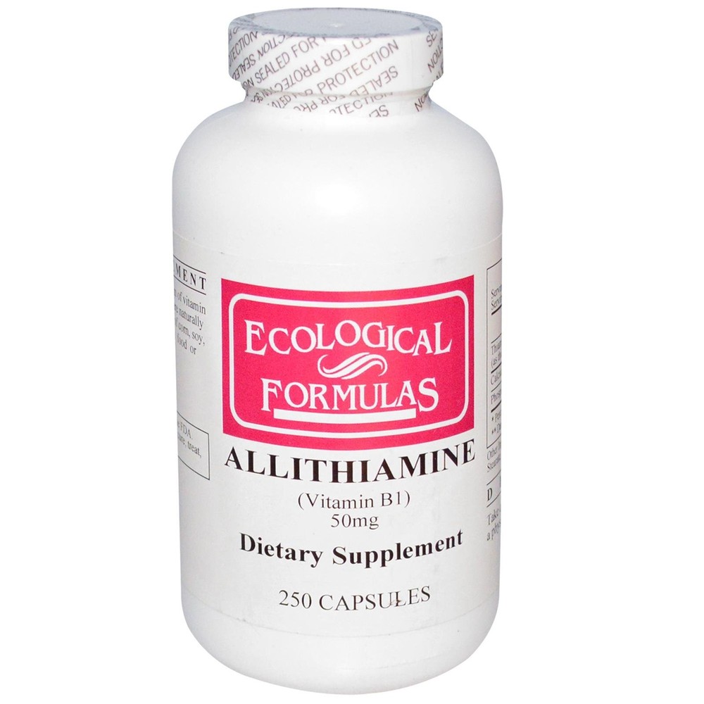 Ecological Formulas Allithiamine 50 mg Vitamin B1 250 Capsules Dietary Supple…