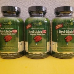 3 Bottles of Irwin Naturals Steel Libido RED 75 Softgel Each (225 total) New