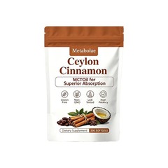Cinnamon Metabolae MCT Oil Softgels, Non-GMO, Gluten Free, 300 Softgels