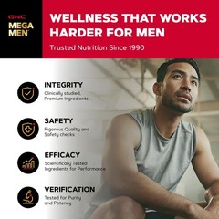 GNC Mega Men Prostate and Virility Multivitamin for Men, 90 Count (Pack of 1)