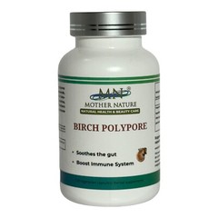 Mother Nature Birch Polypore Mushroom Gut Health Supplement with Beta-Glucans
