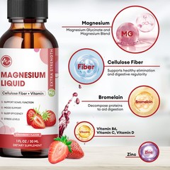 40 Packs Premium Magnesium Liquid Drops,Improve Sleep,Promote Nerve Health ~