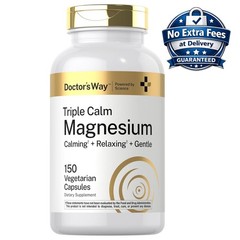 Triple Magnesium Complex Capsules 400mg Citrate, Glycinate, & Malate 150 Count