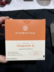 Cymbiotika, Vitamin C, Liposomal Delivery, Citrus Vanilla 30 Pouches, Ex 12/2026