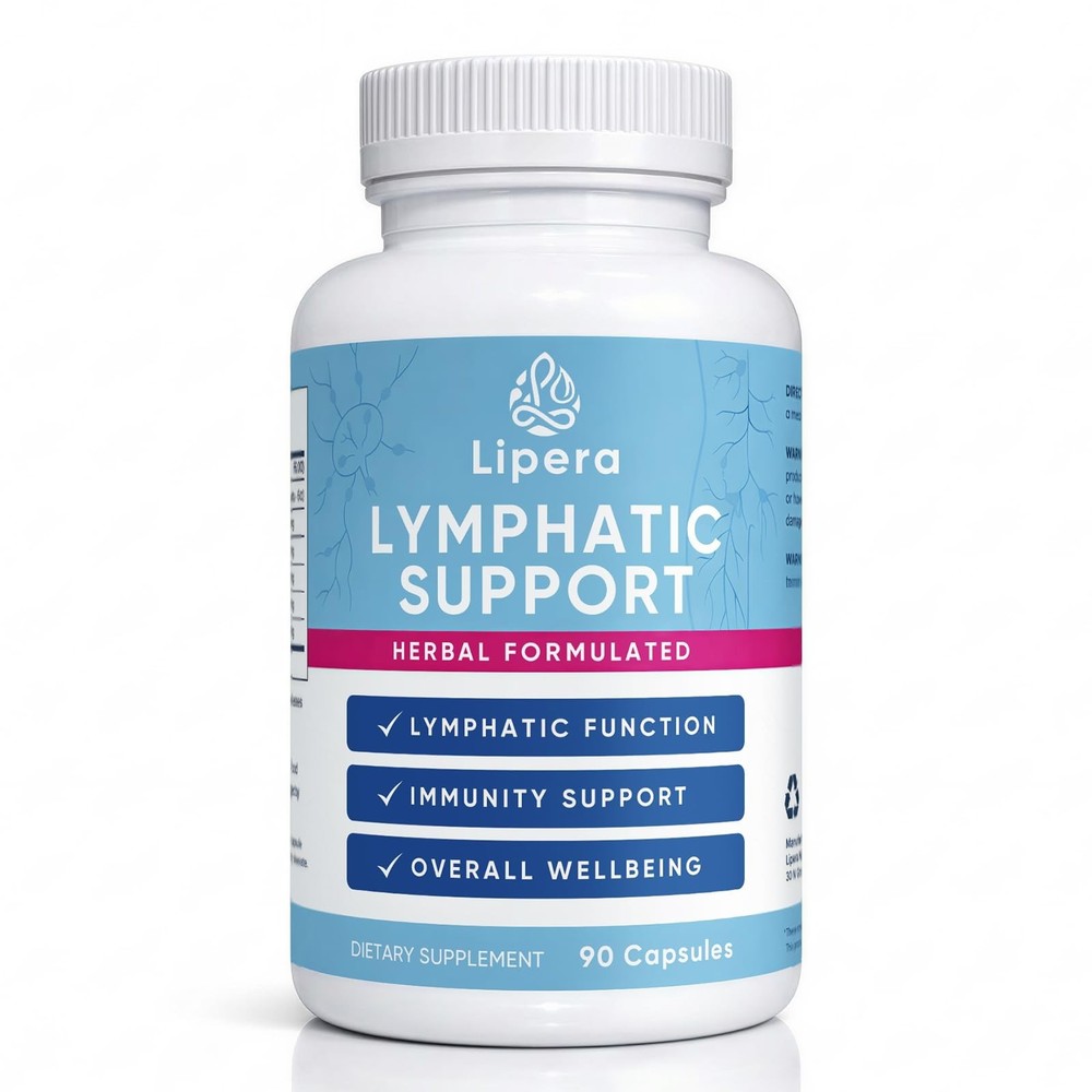 Lipera Lymphatic Support – 90 Capsules, Lymphatic Drainage Supplements for Fl…