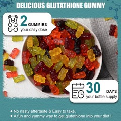 Glutathione Skin Whitening Gummies Brightening Anti-Aging Skin Care Supplement