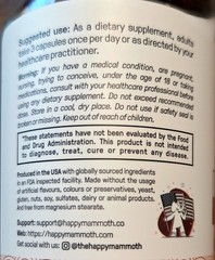 New Happy Mammoth Hormone Harmony Balancing Menopause Weight Bloating Pain 72ct