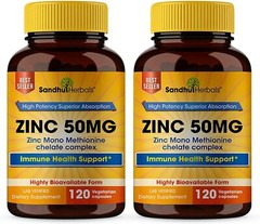 Zinc 50mg (8 Months Supply)Superior Absorption 240 Capsule Immune Health Support
