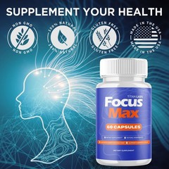 (2 Pack) Focus Max Pill Nootropic Natural Brain Supplement FocusMax 120 Capsules