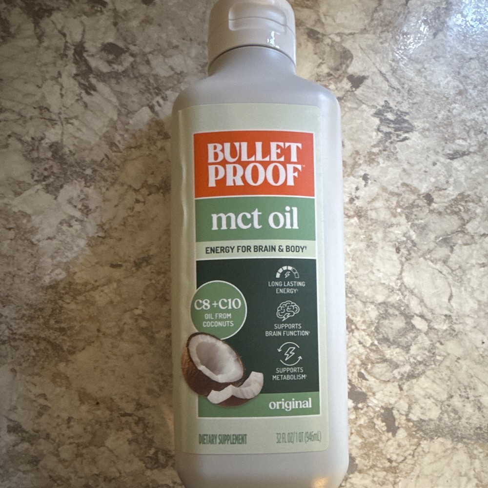 Bulletproof MCT Oil C8+C10 Original Keto Friendly, 32 fl oz (946 mL)