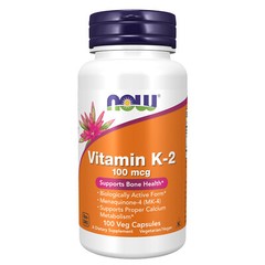 NOW FOODS Vitamin K-2 100 mcg 100 Veg Capsules
