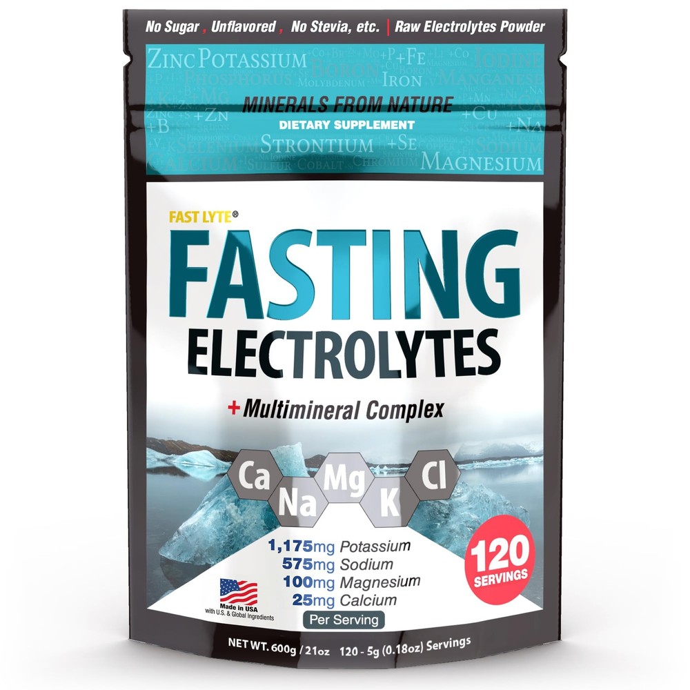 Fast Lyte Fasting Electrolyte Supplement Powder | No 21 Ounce (Pack of 1)