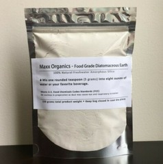 MAXX Organics Food Grade DIATOMACEOUS EARTH DE Detox Cleanse 30 Day Cmp Organifi