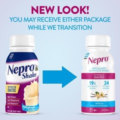Nepro Nutrition Shake for People on Dialysis 19g Protein 420 Calories Vanilla…