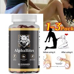 NEW Alpha Bites Gummies AlphaBites Max Performance Gummy (1 Month Supply)1-3PCS
