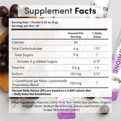 Aurora Nutrascience NanoLiposomal Glutathione Drink Mix 750 mg Liposomal Glu…