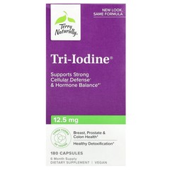 2 X Terry Naturally, Tri-Iodine�, 12.5 mg, 180 Capsules