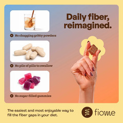 Fiome Fiber Bite Supplement Chewables – Banana Cinnamon – 15ct