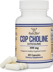 CDP Choline (Citicoline) Supplement, Pharmaceutical Grade, Third Party Tested (6