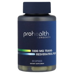 2 X ProHealth Longevity, Trans-Resveratrol Plus, 60 Capsules