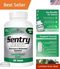 Sentry Senior Tablets – Multivitamins with Adrenal Extract, 265 Count Bottles