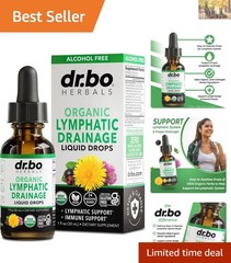 1oz Herbal Lymph Node Detox Drops – Organic Lymphatic Support Supplement