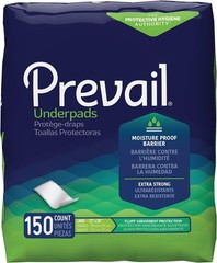Prevail Incontinence Underpads, Unisex Disposable Underpads for Men & Women, F