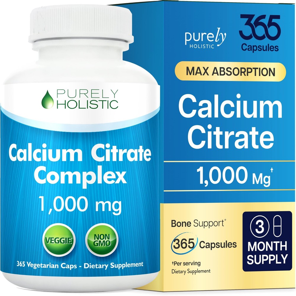 Calcium Citrate 1000mg | Healthy Bone & Teeth Support | 365 Count (Pack of 1)