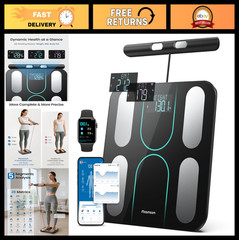 Body Weight & Fat Smart Scale, 8-Electrode Full-Body Composition, 28 Metrics
