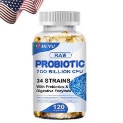 Probiotics Capsules Immune & Digestive Health Naturals Weight Management 120pcs