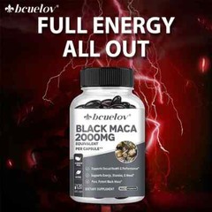 Black Maca 120 Capsules,Promote Energy, Vitality, And Performance