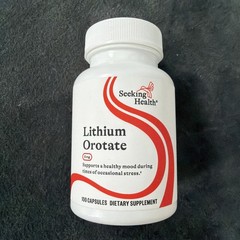 Seeking Health Lithium Orotate 5mg 100 Capsules Dietary Supplement