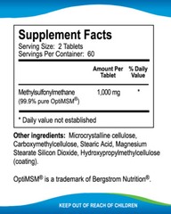 Kala Health MSMPure MSM Tablets, 1,000mg per tablet