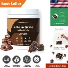 Konscious Keto Dark Chocolate Truffle – 10oz Exogenous Ketone Powder Delight