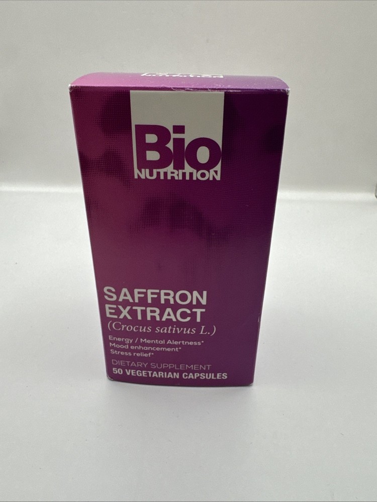 Bio Nutrition Saffron Extract 50 Veggie Caps. Exp. 10/2026