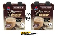 Atkins Protein Shake, Mocha Latte, Keto Friendly, Gluten Free, 8 Ct
