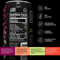Electrolyte Sparkling Drink Variety Pack – 12 Count | Hydration Boost, Low Sugar
