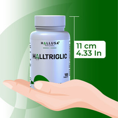 HALLTRIGLIC – Triglycerides & Cholesterol – Cardiovascular Health – 100 Tab