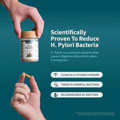 Snap Gut Health Capsules Turmeric Aloe Pylopass Probiotics 15 Active Ingredients