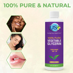 32Oz 100% Pure Vegetable Glycerin – Pharmaceutical & Food Grade (USP) – All-Natu