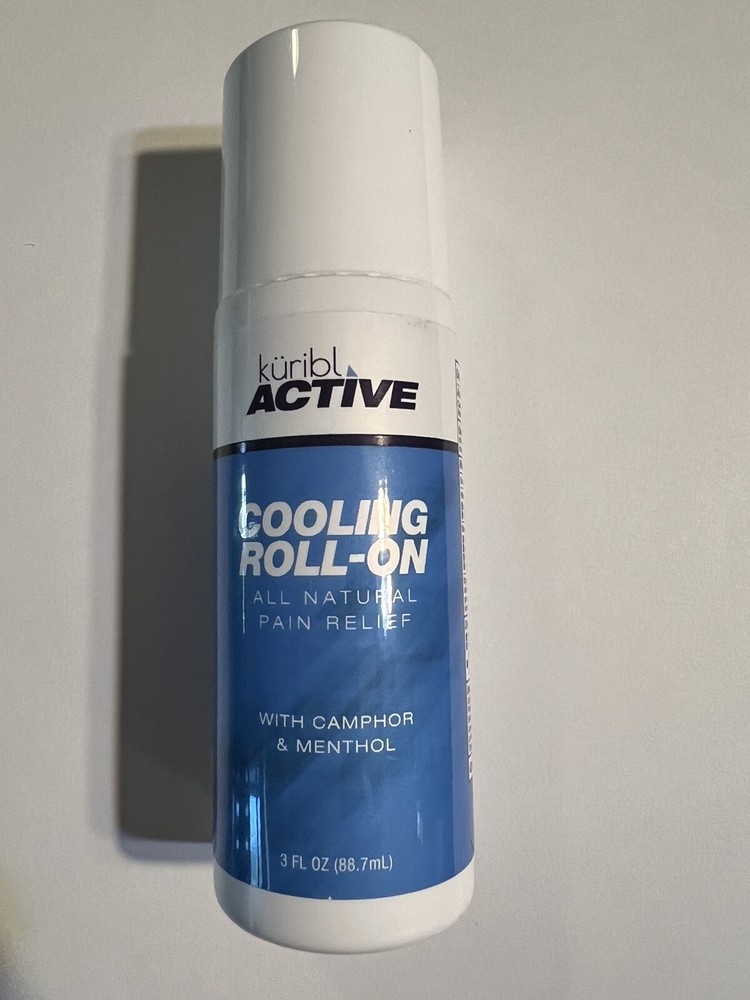 Kuribl Cooling Roll-On 3oz. Arthritis & Muscle Joint Pain Relief All Natural