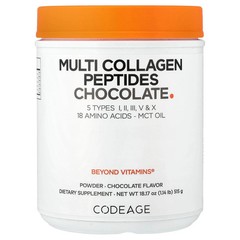 2 X Codeage, Multi Collagen Peptides Powder, Chocolate, 18.17 oz (515 g)